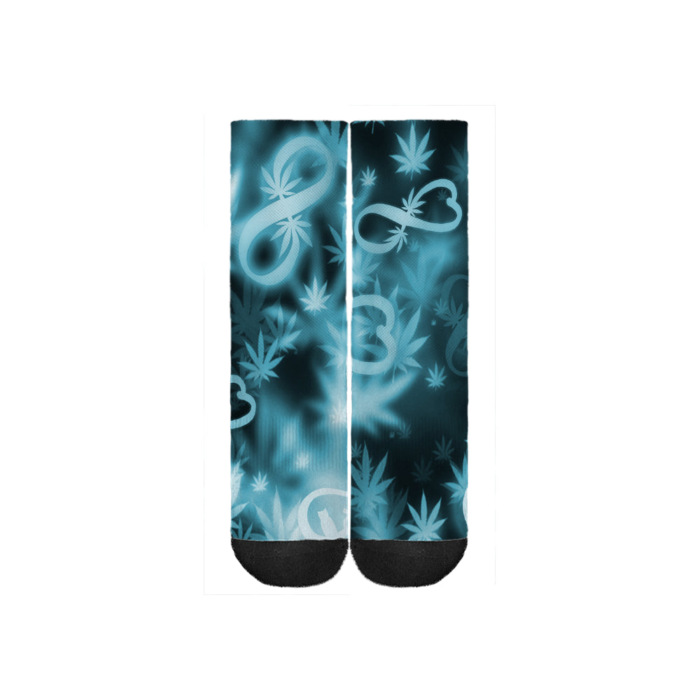 Infinity Blue Cosmos Socks