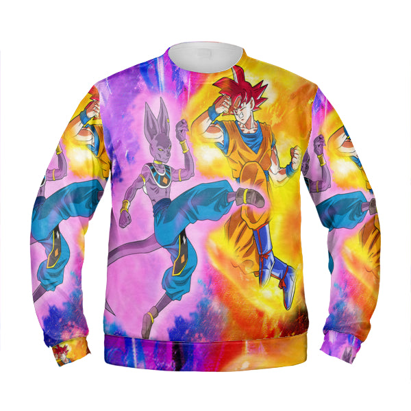 Beerus VS Goku Sweater