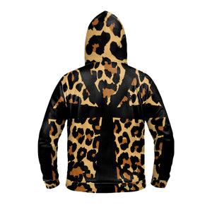 Leopard Ankh Skin Zipper Hoodie