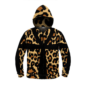 Leopard Ankh Skin Zipper Hoodie